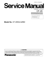 Matsushita CF-29N3LGZBM User manual