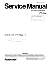 Matsushita CF-W4GWCZZ User manual