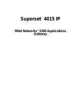 Mitel Superset networks 3200 User manual