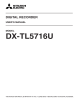 Mitsubishi Electronics DX-TL5716U User manual