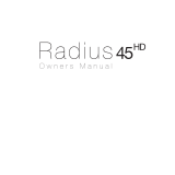 Monitor Audio Radius 45 User manual