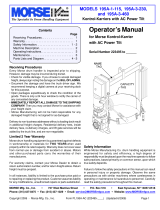 Morse Manufacturing 195A-1-115 User manual