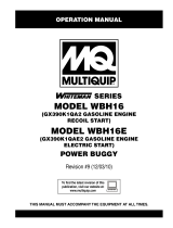 MULTIQUIP Automobile WBH16 User manual
