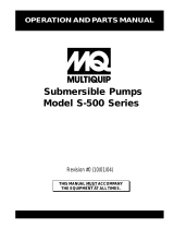 MQ Multiquip S-500 User manual