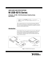 National Instruments 4-Channel, +_ VDC, 16-Bit Simultaneous Sampling Analog Input Devices User manual