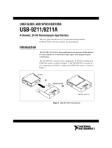 National Instruments USB-9211A User manual