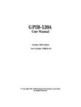 National Instruments GPIB-120A User manual