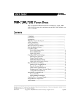 National Instruments MID-7604/7602 User manual