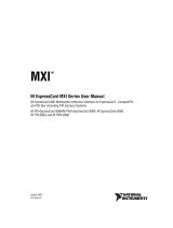 National Instruments Multisystem eXtension Interface NI PXI-8360 User manual