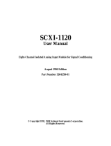 National Instruments SCXI-1120 User manual