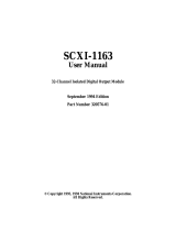National Instruments SCXI-1163 User manual
