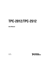 National Instruments Touch Panel Computer TPC-2012 User manual