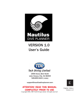 Nautilus DIVE PLANNER Version 1.0 User manual