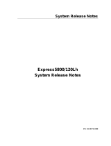 NEC Express5800/120Lh Release Notes