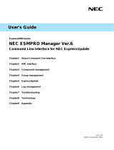 NEC Express5800/R110f-1E User guide