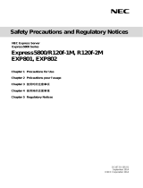 NEC Express5800/R120f-1M Regulatory and Safety Notices