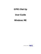 NEC GPRS Dial Up 1.1 User manual