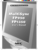 NEC FP1350 User manual
