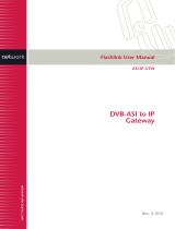 Network Technologies DVB-ASI to IP User manual