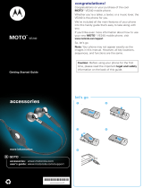 Motorola MOTO VE240 User manual