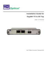 Net Optics GIGABIT TX TO SX TAP CVT-GCU/SX User manual