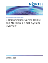 Nortel Networks Meridian 1 Small User manual
