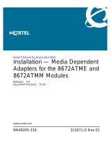 Nortel Networks Passport 8600 Series User manual