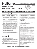 NuTone QTREN080FLT User manual