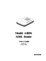 Olicom ADSL Router A400A User manual