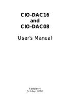 Omega Engineering CIO-DAC08 User manual