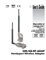 Omega Speaker Systems Handyport Wireless Adaptor OM-SQ-RF-ADAP User manual