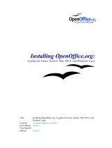 OpenOffice.org OpenOffice - 1.0 Installing Manual