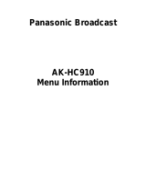 Panasonic AK-HC910 User guide