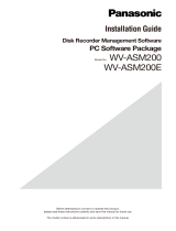 Panasonic WV-ASE201 Installation guide