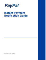 PayPal Instant Payment Notification - 2012 User manual