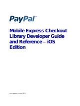 PayPal Mobile Mobile Express Checkout Library - 2012 iOS User guide