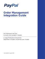 PayPal Order Order Management - 2005 Integration Guide