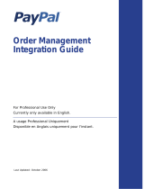 PayPal Order Order Management - 2006 Integration Guide