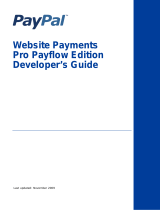 PayPal Website Website Payments Pro - 2009 Payflow Edition User guide