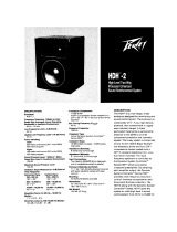 Peavey HDH-2 High Level Two-Way Processor Enhanced Sound Reinforcement System User manual