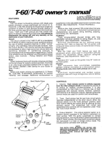 Peavey T-40 User manual