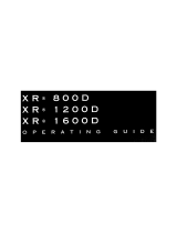 Peavey XR-800D / XR-1200D / XR-1600D User manual
