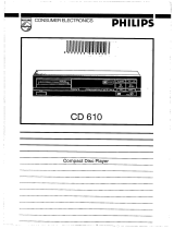 Philips CD 610 User manual