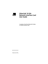 PictureTel EtherLink III ISA 3C509B-TP User manual
