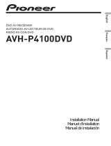 Pioneer AVH-P4100DVD User manual