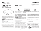 Pioneer DVD-115 User manual