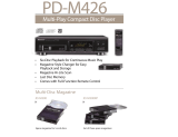 Pioneer pd-m426 User manual