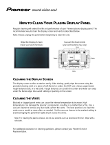Pioneer Plasma Display Panel User manual