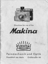 Plaubel Makina Directions for Use