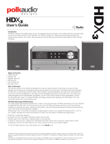 Polk Audio Radio HDX3 User manual